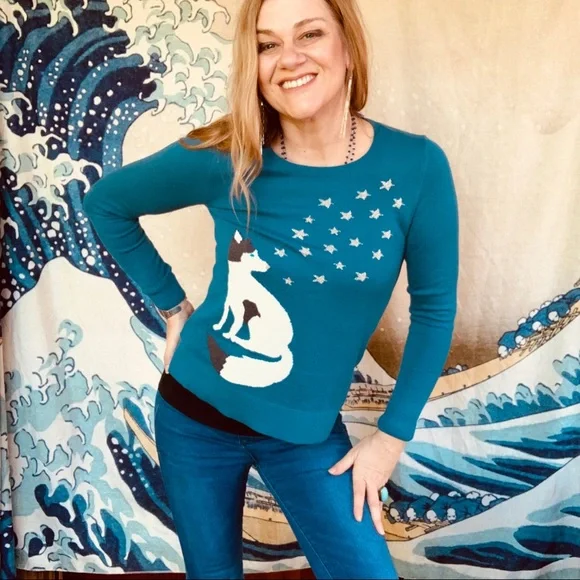 NWT Loft Husky Star sweater. XS - Picture 6 of 8